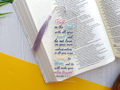 Trust In The Lord Acrylic Bookmark