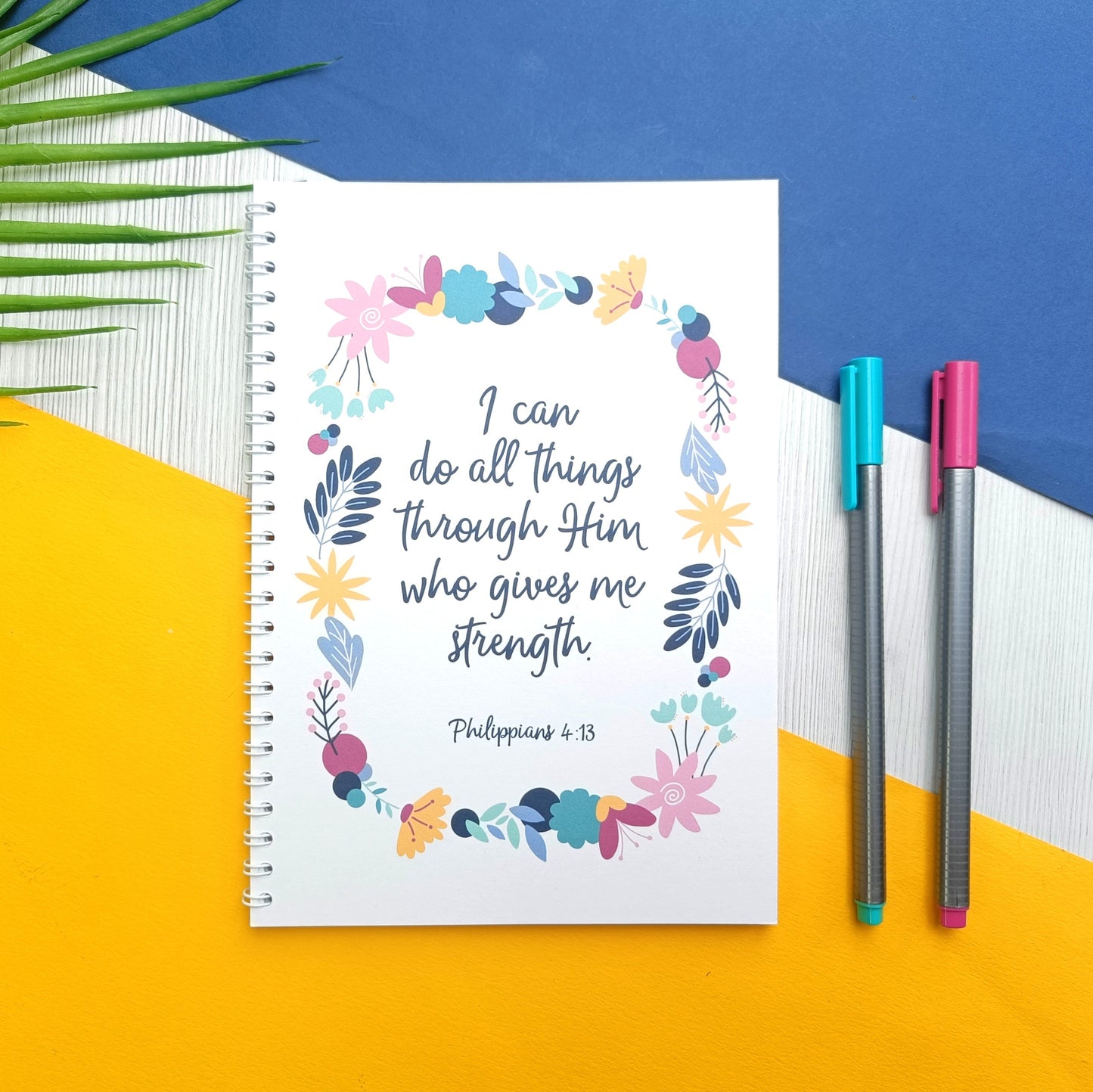 Philippians 4:13 - 'I can do all things A5 Notebook