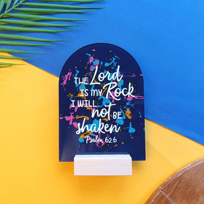 The Lord Is My Rock Acrylic Sign