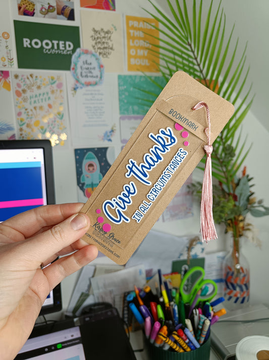 Give Thanks Acrylic Bookmark