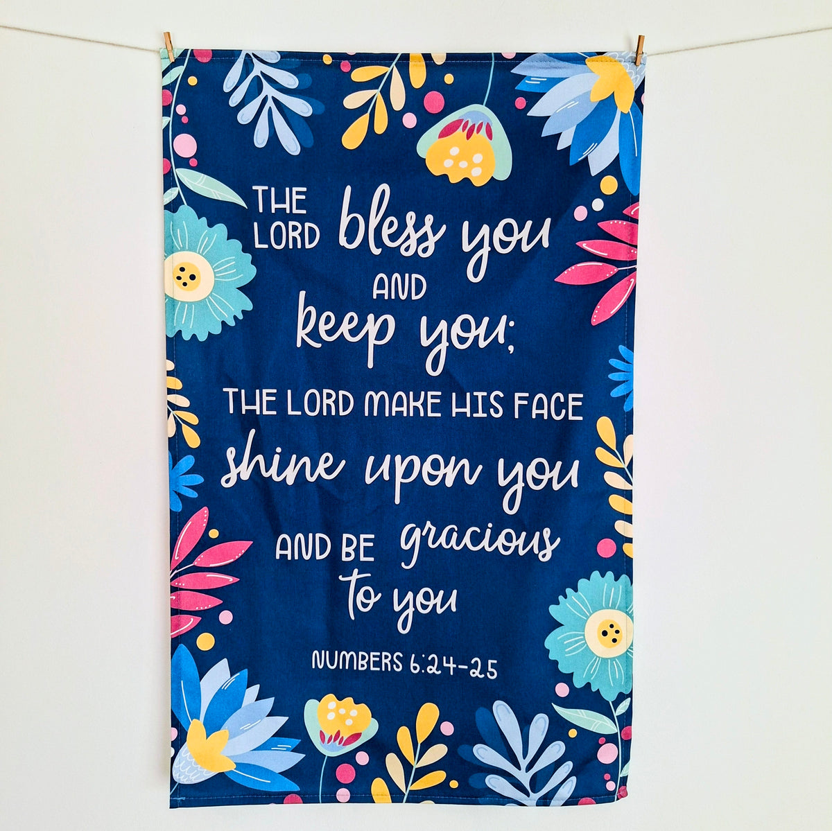 The Lord Bless You Scripture Tea Towel - Numbers 6:24-25