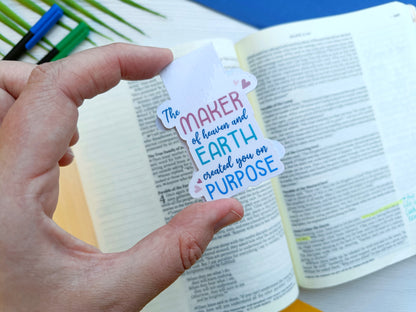 Created On Purpose - Magnetic Bookmark