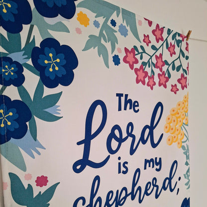 The Lord is my Shepherd Scripture Tea Towel - Psalm 23:1