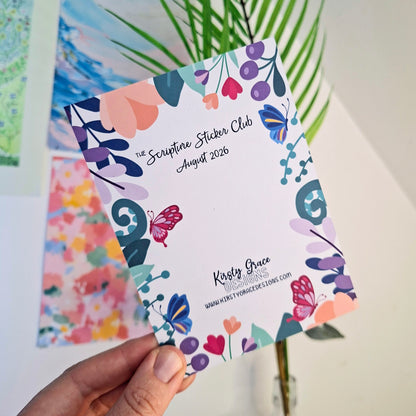 August Scripture Sticker Club