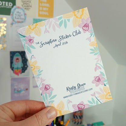 April Scripture Sticker Club