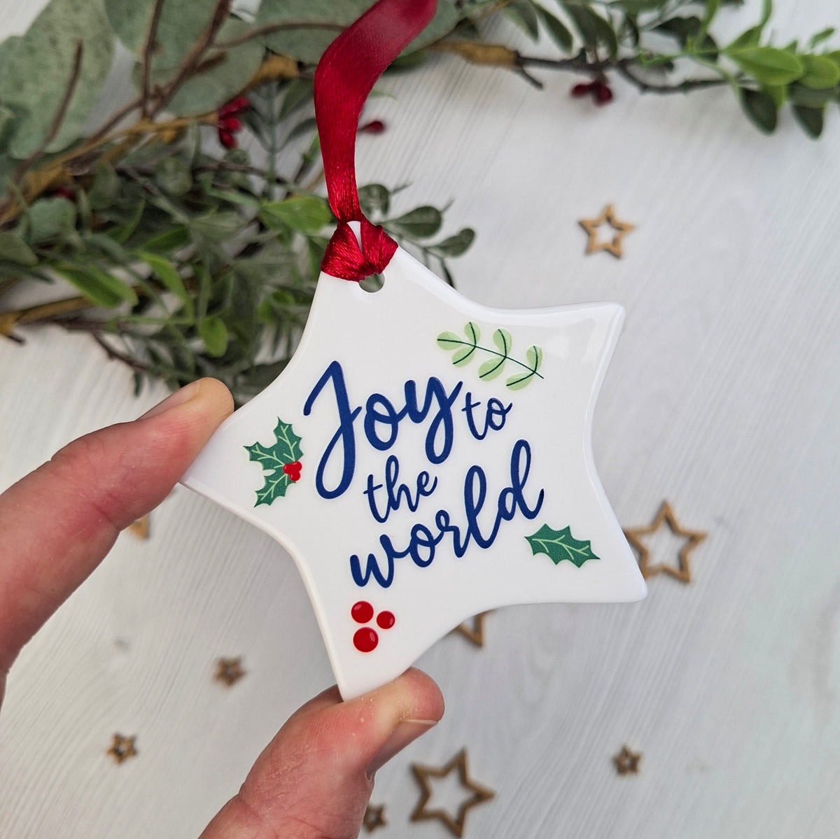 Ceramic Star Decoration Set of 4