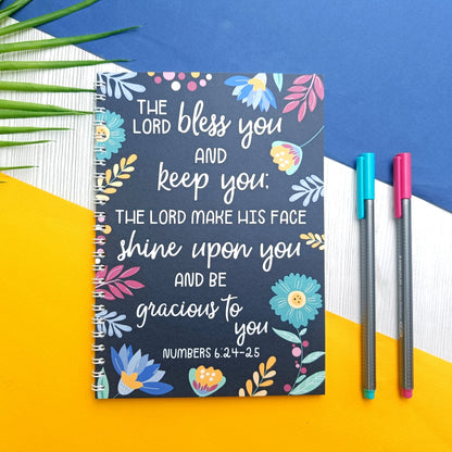 Numbers 6:24-25 The Lord Bless You A5 Notebook