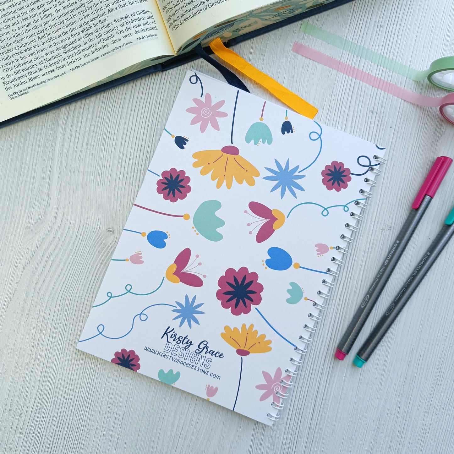 Luke 12:27 Consider how the wildflowers grow A5 Notebook