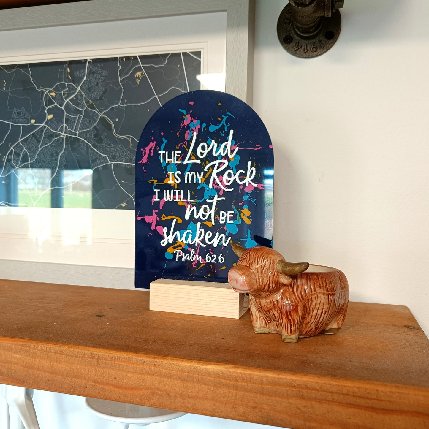 The Lord Is My Rock Acrylic Sign