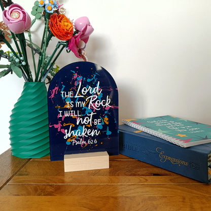 The Lord Is My Rock Acrylic Sign