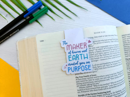 Created On Purpose - Magnetic Bookmark