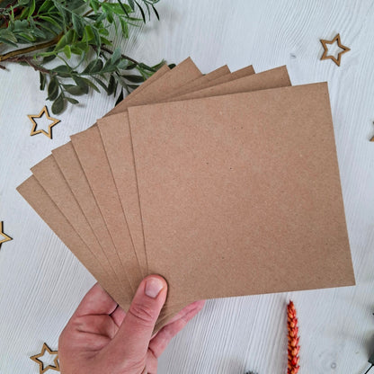 Christmas Cards Pack of 6 - Greens & Purples