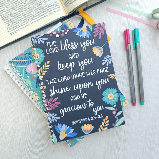 Numbers 6:24-25 The Lord Bless You A5 Notebook