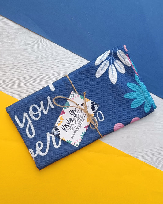 SECONDS Be Strong & Courageous (Joshua 1:9) Scripture Tea Towel